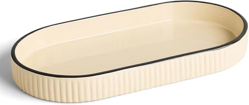 Ceramic Vanity Tray for Bathroom Countertop, Large, Alabaster | Preston Lane Ceramic Vanity Tray for Bathroom Countertop, Large, Alabaster