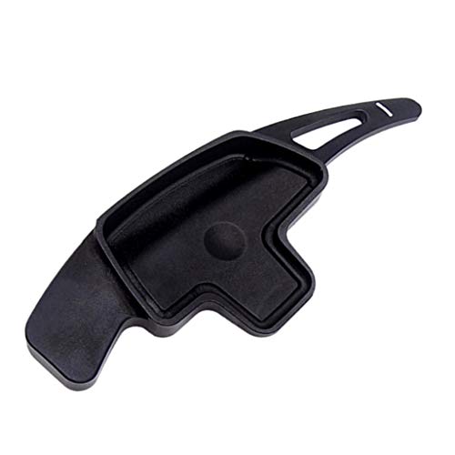 #N/A 2 peças de acessórios de interior preto para remo de volante, capas de extensão para Classe B C