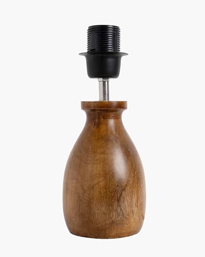 Image of Homesake Wooden Table Lamp Bedside & Living Room Lamp | E27 Holder, Bulb Included | Warm Light | Desk Nightstand Light, Decorative Lamp for Bedroom, Study & Home Decor (KD Blue Printed Drum)