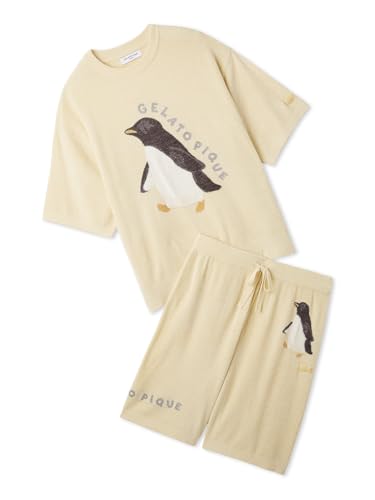[ジェラート ピケ] 【ONLINE限定】【HOMME】スムーズィーliteシーアニマルジャガードプルオーバー&ハーフパンツセット PMNT262071 メンズ YEL Lの商品画像（Amazon）