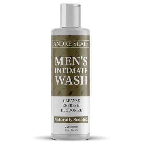 Intimate Wash for Men – Gentle Male Hygiene Cleanser with Aloe &amp; Tea Tree, Rich Lather for Daily Freshness