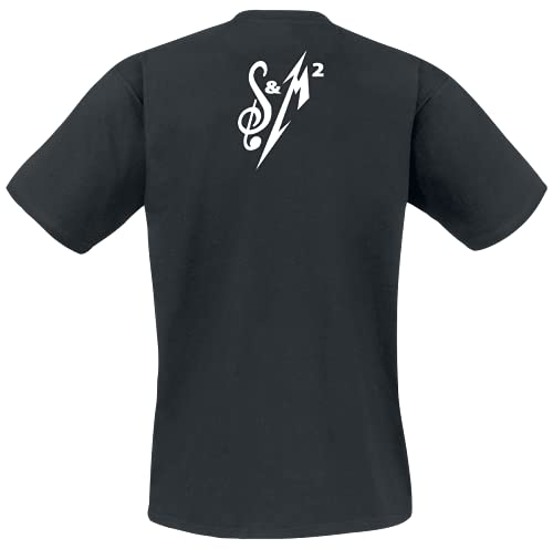 Générique Metallica S&M2 Crâne Costume Homme T-Shirt Manches Courtes Noir Regular/Coupe Standard - Les Beatles, Paul McCartney, John Lennon, RIngo Starr, George Harrison Générique Metallica S&M2 Crâne Costume Homme T-Shirt Manches Courtes Noir Regular/Coupe Standard – Image 3