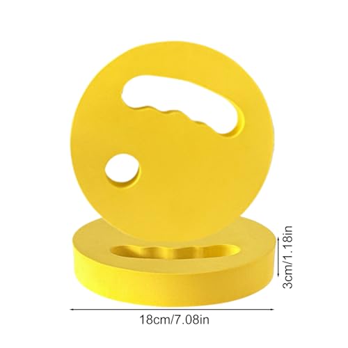 Water Movement Discs, 2X Eva Floating Training Discs, 7.09x1.18 Inches Ergonomic Grip Design, Aqua Exercise Equipment for Beginners, Youth, Teens, Boys, Women, Girls
