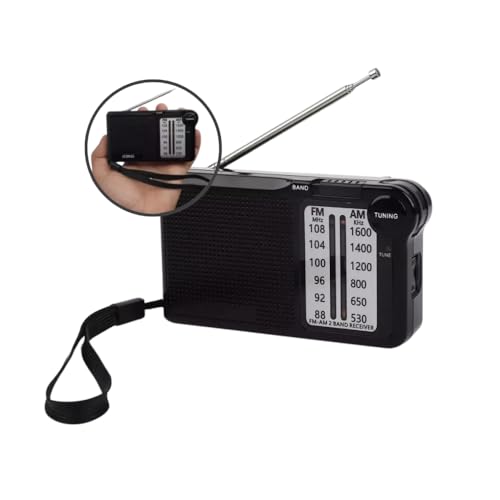 Rádio Radinho Digital AM/FM, 2 Bandas, P2, Carreg TIPO-C 5V (cabo - C) - A pilha 2x AA, Cabe no seu