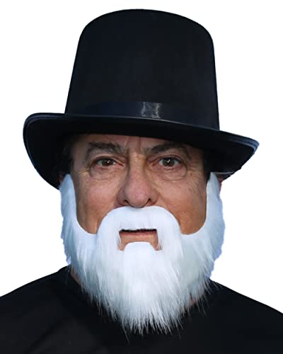 Full Beard with Mustache and Soul Patch, Realistic Looking, Long