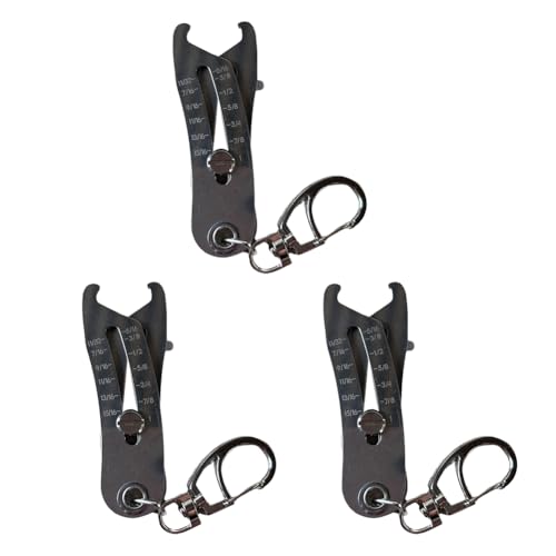 Sirxlevcy con Misuratore di Filettatura Preciso Portatile, Misuratore di Filettatura per e Bulloni, Misuratore di Filettatura per Bulloni, 3 Pezzi