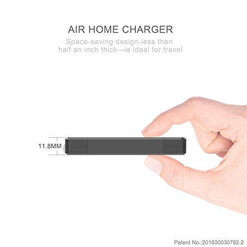 Budi 17W Extra Slim Portable Wall Charger 2-Port Usb-A Charger 3.15 X 1.57 X 0.4 Inches (Black Usb-A) #TOP6