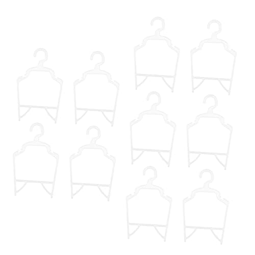 COLLBATH 10Pcs PP Pet Clothes Hangers for Dog Clothing Durable Pet Apparel Holders for Dog Coats Lightweight and Space Saving Design for Pet Owners