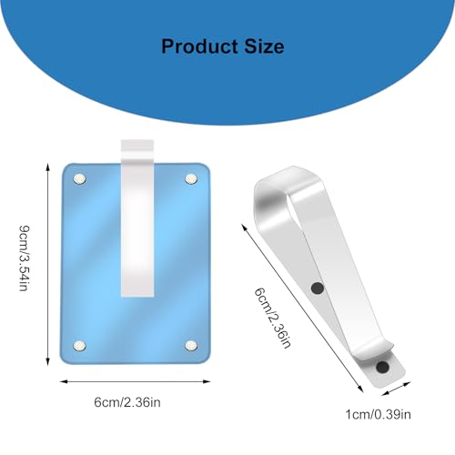 Image of HINGTAI 2Pcs Car Picture Holder Visor Photo Clip Acrylic Magnetic Personalized Car Accessories Vertical Horizontal Display for Adding Family or Personal Photos