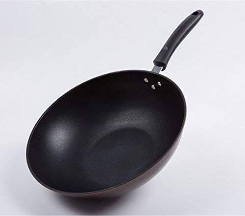 TLMYDD Non-stick Pan, Wear-resistant And Easy To Clean Pan, Metal Wok, Electric barbecue