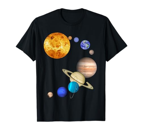 Planeten im Sonnensystem mit Pluto - Raum T-Shirt T-Shirt
