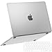 NPUOLS Hülle für MacBook Air 13,6 Zoll M5 M4 M3 2026-2022 A3449 A3240 A3113 M2 A2681, [Rückkehr zur Originalfarbe des Mac], Ultradünne Anti-Kratzer, Schutzhülle Case+EU Tastaturabdeckung, Matt Klar