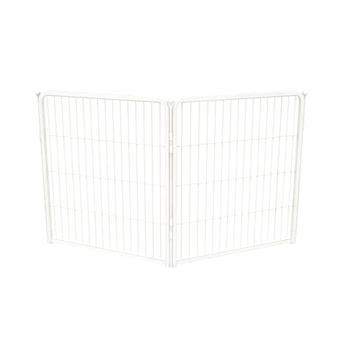 Image of FXW Homeplus Unleashed Indoor Dog Playpen - Stress-Free and Safe Play, Heavy Duty 32 Inch 2 Panels Dog Pen for Puppy and Small Dogs, White│Patented