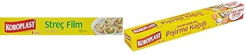 iView HD Koroplast Streç Film (1 x 15 mt) ve Koroplast Hazır Kesilmiş 16 Adet Pişirme Kağıdı (1 x 16 Adet)