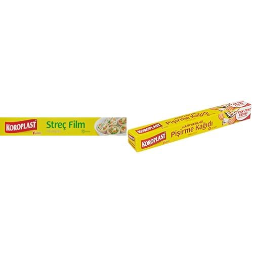 iView HD Koroplast Streç Film (1 x 15 mt) ve Koroplast Hazır Kesilmiş 16 Adet Pişirme Kağıdı (1 x 16 Adet)