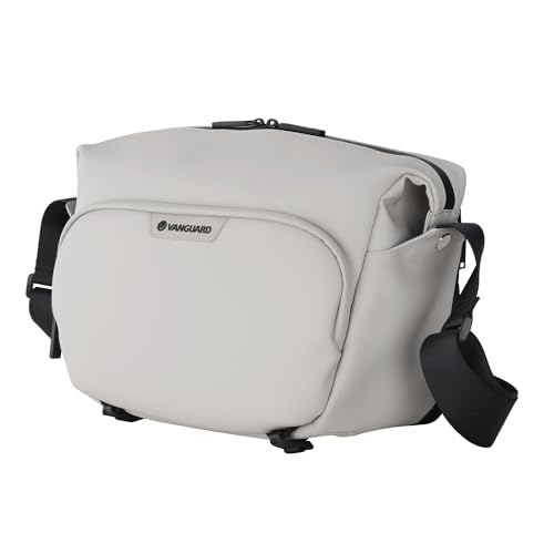 Image of Vanguard VEO Lite S7L Camera & Everyday Shoulder Bag (Cream) - Fits Mirrorless Camera + Multiple Lenses, Tablet Storage, Removable Dividers, Easy-Clean Water-Resistant Design