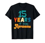 Photo Gallery 15 years of being awesome camicia divertente regalo per 15 ° compleanno maglietta Photo Gallery 15 years of being awesome camicia divertente regalo per 15 ° compleanno maglietta