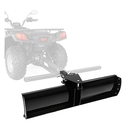 ECOTRIC 3-Point 48' Scrape Blade Implement 2 Inch Receiver ATV UTV Lawn Garden Tractors w/5 Adjustable Angles Rear Tow Grading Blade Attachment