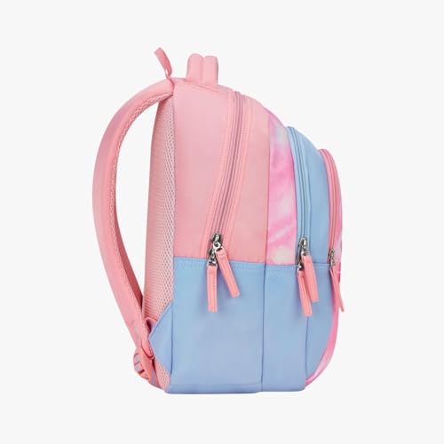 Image of Genie Backpack for Girls Laptop Sleeve, Three Compartments and Organiser with Padded Shoulders |Best for Books,Stationery,Lunch Box & Essentials