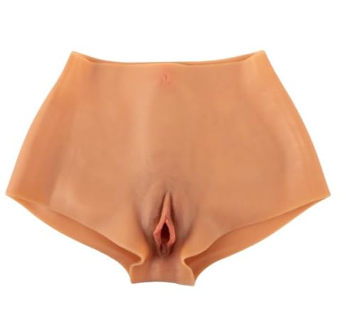 CUPIDO TOYS Pantaloncino Mutanda con Vagina in Silicone, Slip Vagina Strapon con Canale Penetrabile, per Uomo o Trav o Transgender (S)