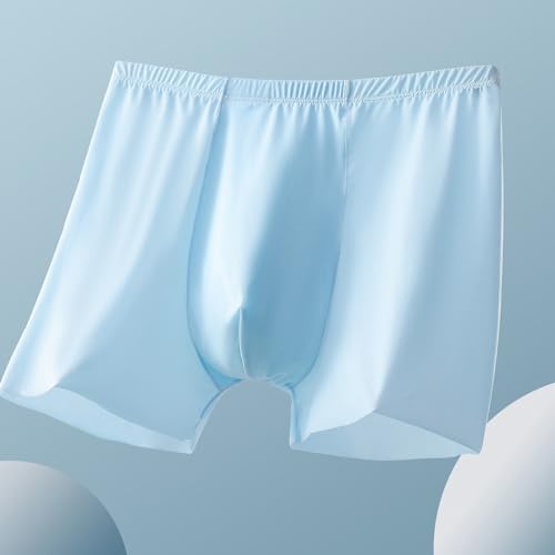 TAPUU Men's Ultra Thin Silk Boxer Shorts