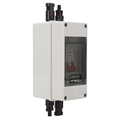 Interruttore Isolatore CC Solare, DC500V IP65 PV Interruttore di Disconnessione Solare Isolatore Circuito Fotovoltaico Scatola Interruttore Miniaturizzata per Impermeabile (16A
