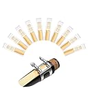 New Bee 10 Anches de Clarinette Sib (Si Bémol), Roseau Naturel, Coupe Française pour Son Pur, Boîte Individuelle Étanche contre Humidité, Idéal pour Débutants et Professionnels, Force 2,5