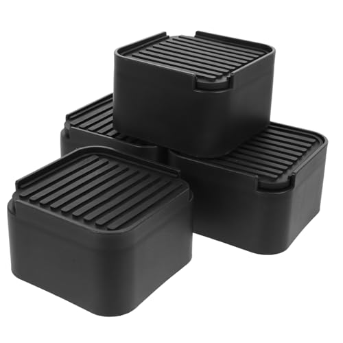 Happyyami 1 Set Furniture Lifter with Risers Sofa Riser Raiser Adjustable Bed Support Leg Furniture Wedges Sofas Bed Riser Sofa Feet White Furniture Sliders Mattress Riser for Abs Black