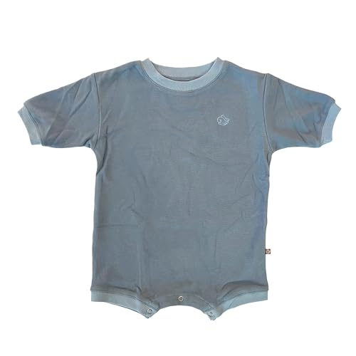 Image of About Baby Shop Geneve Oversized Brushed Jersey Romper - Angel Wing Embroidery - Cozy