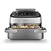 Philips Steam Airfryer 5000 Series Megabasket - Heißluftfritteuse mit Dampf-Funktion - Steam, Airfry, SteamFry, 9.5L Megabasket oder 3L + 6L Dual Basket, Korbtrenner, Dampfreinigung (NA565/00)
