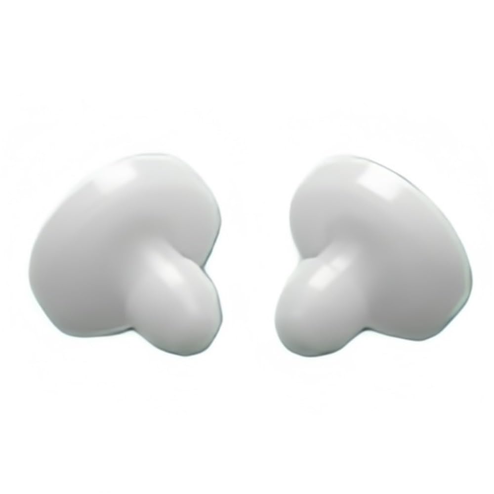 50pcs Flexible Silicone Rubber Plugs, White Anti Collision Seismic Mute Panel Round Plug Tapered Stoppers(045)