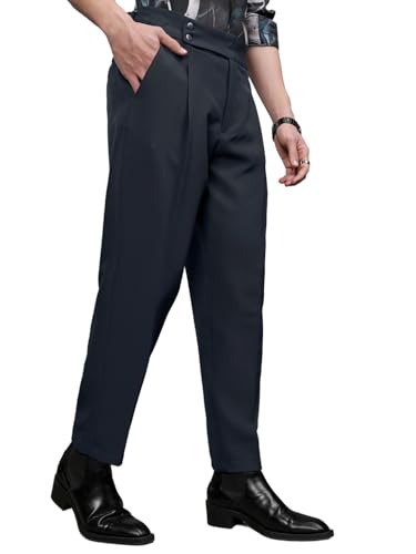 Image of Highlander Men Men's Gurkha Trouser Pants| High Waist| Carrot Fit| Ankle Length| Stylish Trousers for Men| Men Trousers | Trousers for Man | Pants for Man