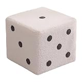 Piceioep Seduta Vanity Sgabello Poggiapiedi ottomano in lana d ' agnello Soggiorno moderno Camera da letto Dormitorio Sgabello Cubico Modello a dadi ottomani Poggiapiedi in peluche