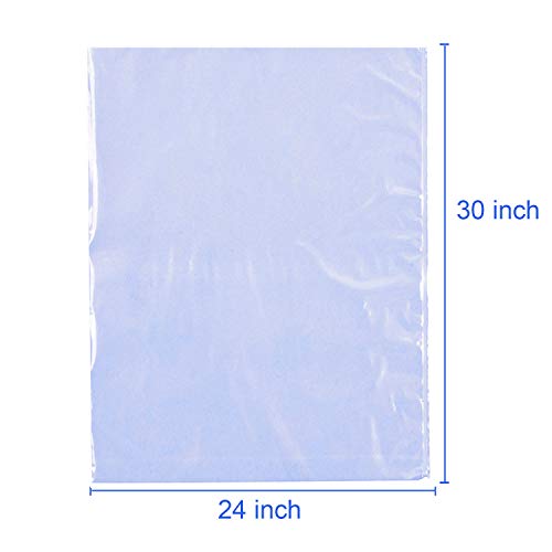 Lazyme Easter Basket Cellophane Shrink Bags, 24X30 Inch, Shrink Wrap Bags Large, Clear (10 Pcs) #TOP1