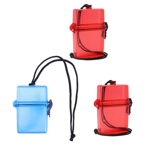 Totority Plastic Waterproof Dry Box Outdoor Storage for Diving Medication and Travel Compact Hanging Box