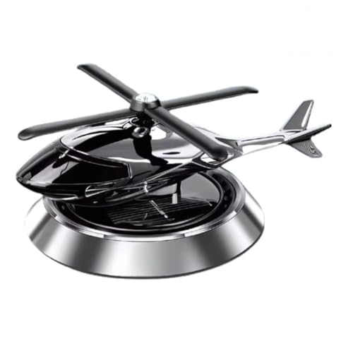 Image of Solar Aroma Car Air Freshener, Stylish Dashboard Rotating Perfume Diffuser, Rotating Aromatherapy, Solar Powered Autorotation Decoration for Car Interior, Refillable & Eco Friendly (HELICOPTER)