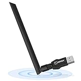 【High-Verstärkung 5dBi Antenne】- Die externe abnehmbare drehbare 5 dBi-Antenne verbessert die Signalempfindlichkeit, verbessert Signalempfang und -abdeckung und bietet eine stärkere Wireless-Penetration. Mit diesem 5GHz WLAN Stick können Sie das beste und stabilste Verbindungssignal erzielen.