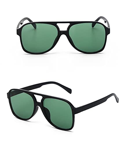 IKANOO Vintage Aviator Sunglasses for Women Men Retro Oversized Frame 70s Glasses Yellow Lens Shades3