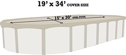 Hpi Ultimate Winter Cover With 4-Foot Overlap For 15-Foot-By-30-Foot Oval Above-Ground Swimming Pools #TOP4