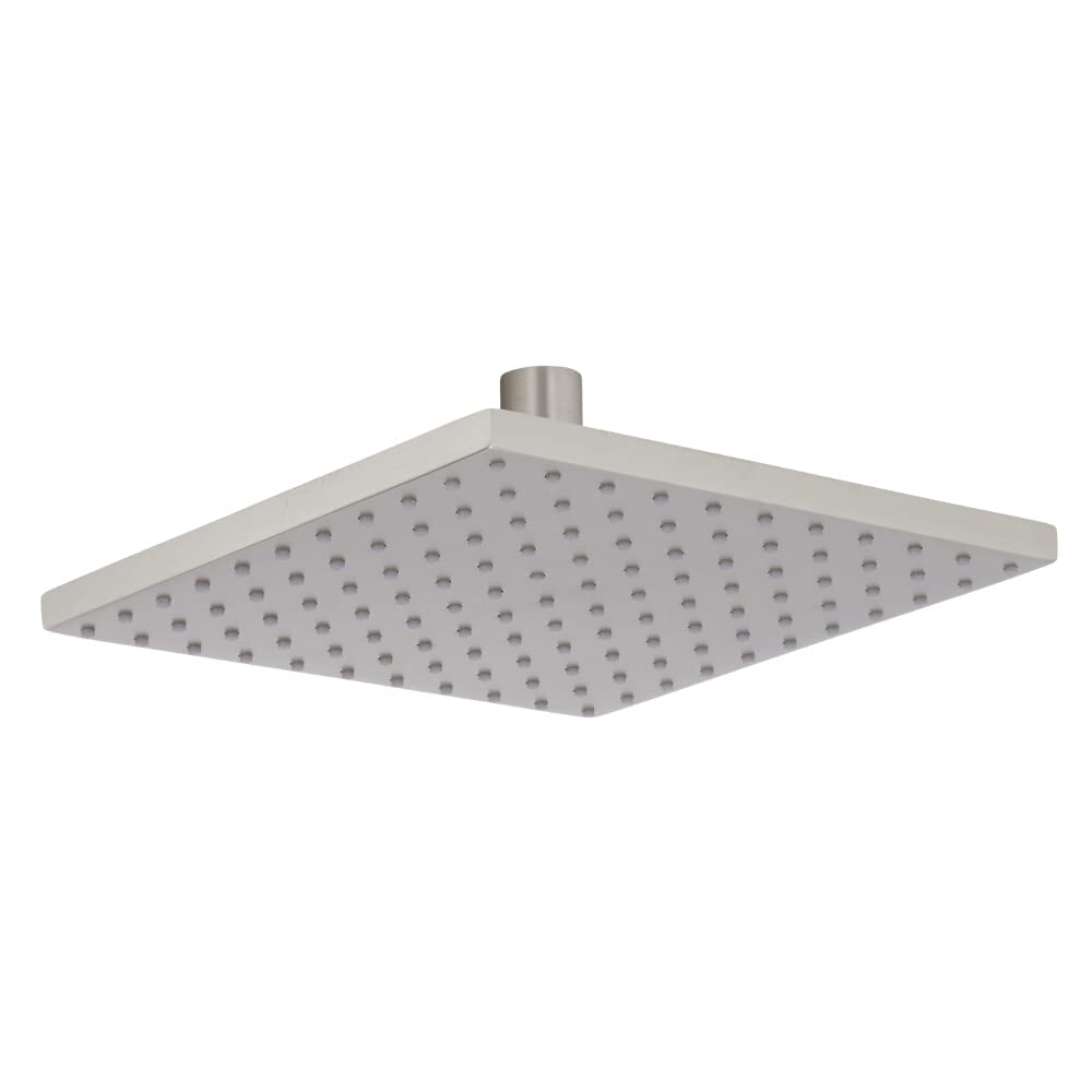 Milano Hunston 200Mm Square Fixed Rainfall Shower Head - Brushed Nickel