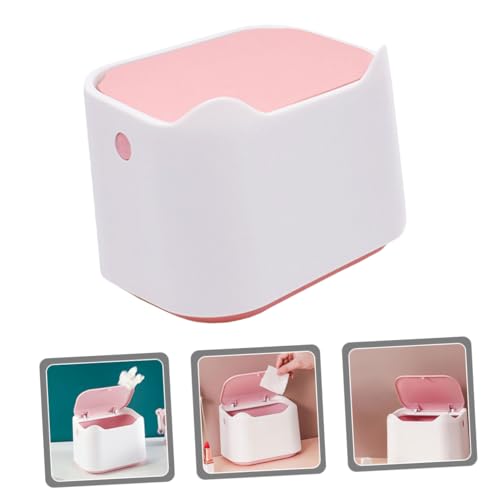 2 Canecas de basura de escritorio compactas ABOOFAN miniatura 2