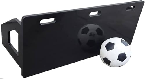 FENOKD Soccer Rebounder Board Soccer Wall Kick Back Trainer with 2 Rebound Angles, Stability, and Durability - Soccer Training Equipment for Ball Passing and Bounce Back Training (Black)