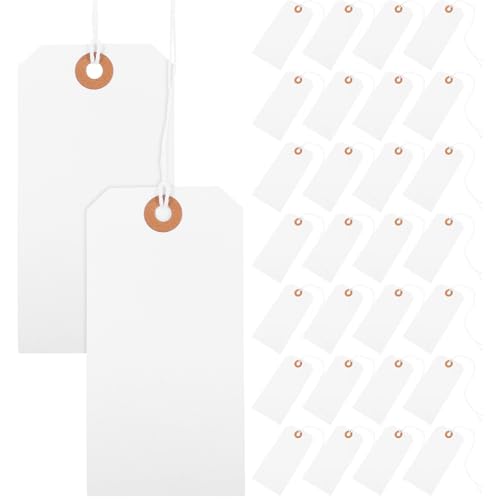 Etiquetas para ropa fáciles de colgar Yardenfun con cordón resistente para precios