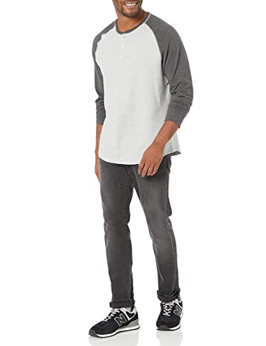 Amazon Essentials Long Sleeve Shirt for Men, Regular-Fit Henley, Available in Big & Tall