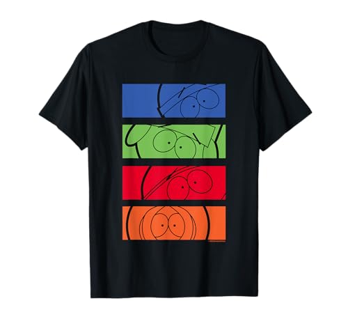 South Park Stan Kyle Cartman & Kenny Color Pop Art Camiseta