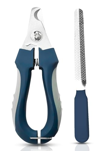 Image of Buraq Pets Dog Nail Cutter with Nail Filer, Professional Pet Nail Clipper for Dogs, Cats, Puppies & Small Animals, Durable, Safe, Ergonomic Grooming Tool for Precise Trimming