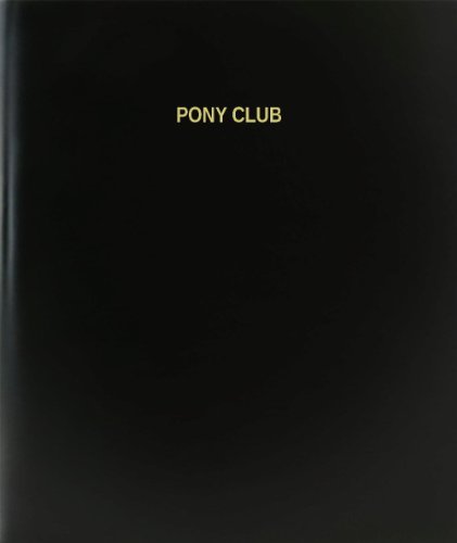BookFactory Pony Club Log Book/Journal/Logbook - 120 Page, 8.5''x11'', Black Hardbound (XLog-120-7CS-A-L-Black(Pony Club Log Book))