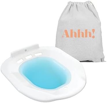 Sitz Bath for Toilet Seat - Sitz Bath for Postpartum Care and Hemorrhoids, Saddle Soreness Inflammation & Tearing - Portable Sitz Baths - We Give A Sitz - Ahhh Soothic