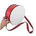 Milisten 1 Set Red Snare Drum with Strap Hand Drum for Preschool Musical Education Teamwork Performances Lightweight Percussion Instrument