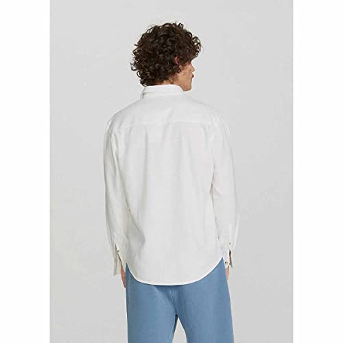 Camisa linho com viscose slim, Hering, Masculino, Bege Claro, G